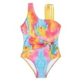 thumbnail image 1 of BULLPIANO Girls One Piece Swimsuits Toddler Bathing Suit Little Kids Quick Dry Swimwear for 3-8  Years Old, 1 of 5
