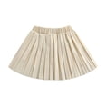thumbnail image 1 of BULLPIANO Girls Pleated Skirt PU Leather High Waist Skort Shorts Tennis School Uniform Skirts, 1 of 4