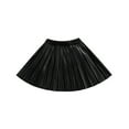 thumbnail image 1 of BULLPIANO Girls Pleated Skirt PU Leather High Waist Skort Shorts Tennis School Uniform Skirts, 1 of 4