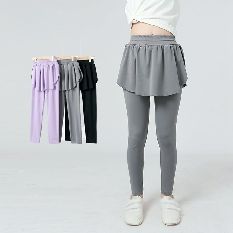 BULLPIANO Girls Skirted Leggings Athletic Tennis Golf Skorts