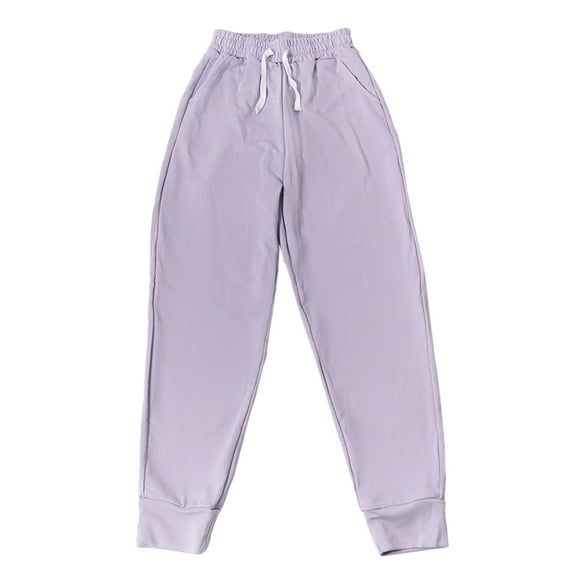 BULLPIANO Girls Sweatpants Cotton Casual Active Athletic Joggers Pants with Pockets & Drawstring
