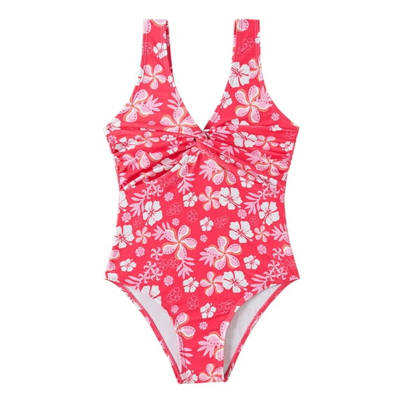 BULLPIANO Girls Swimsuits One-Piece Bathing Suits Beach Sport Summer Swimwear 5-14 Years