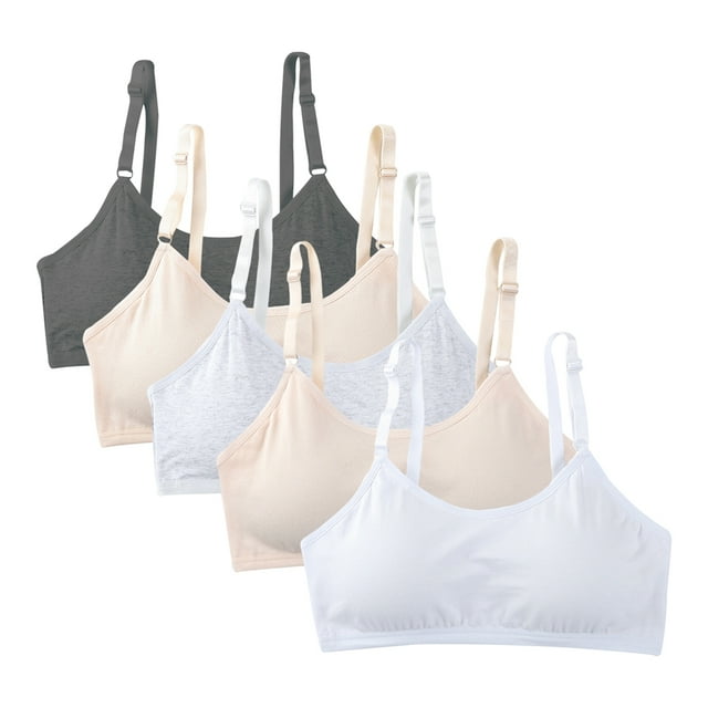 BULLPIANO Girls Training Bra Cotton Bra Crop Cami Training Padded Bras
