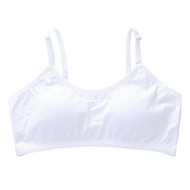 BULLPIANO Girls Training Padded Bra Seamless Bras Stretch Cotton Crop