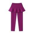 thumbnail image 1 of BULLPIANO Kids Baby Girls Footless Leggings with Ruffle Tutu Skirt Pants Pantskirt 3-11 Years, 1 of 9