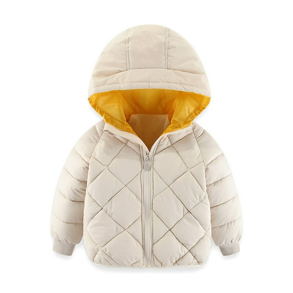 BULLPIANO Kids Boys Girls Warm Coat Hooded Thick Jacket Kids Baby Winter Snowsuit Puffer Outerwear 2-7Y