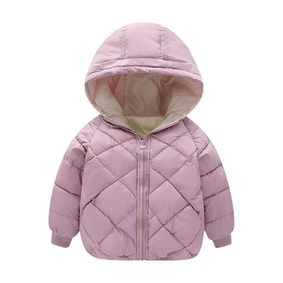 BULLPIANO Kids Boys Girls Warm Coat Hooded Thick Jacket Kids Baby Winter Snowsuit Puffer Outerwear 2-7Y