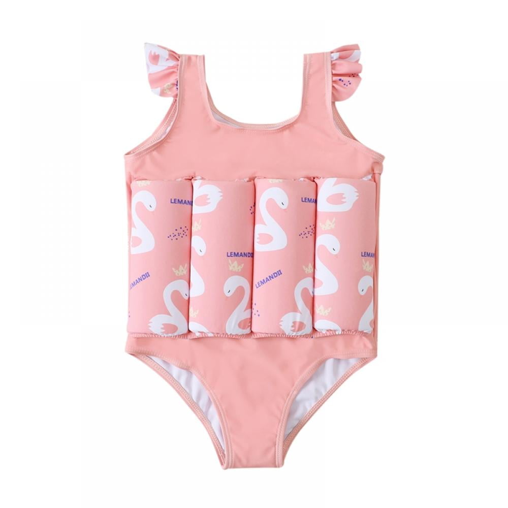 BULLPIANO Kids Float Suit Girls Swim Vest Toddlers Floatation Swimsuits One Piece Swimsuit Float