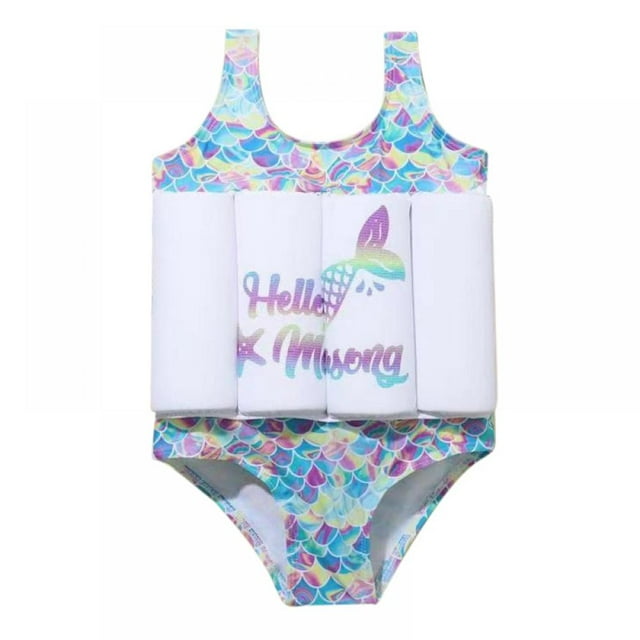 BULLPIANO Kids Float Suit Girls Swim Vest Toddlers Floatation Swimsuits One Piece Swimsuit Float