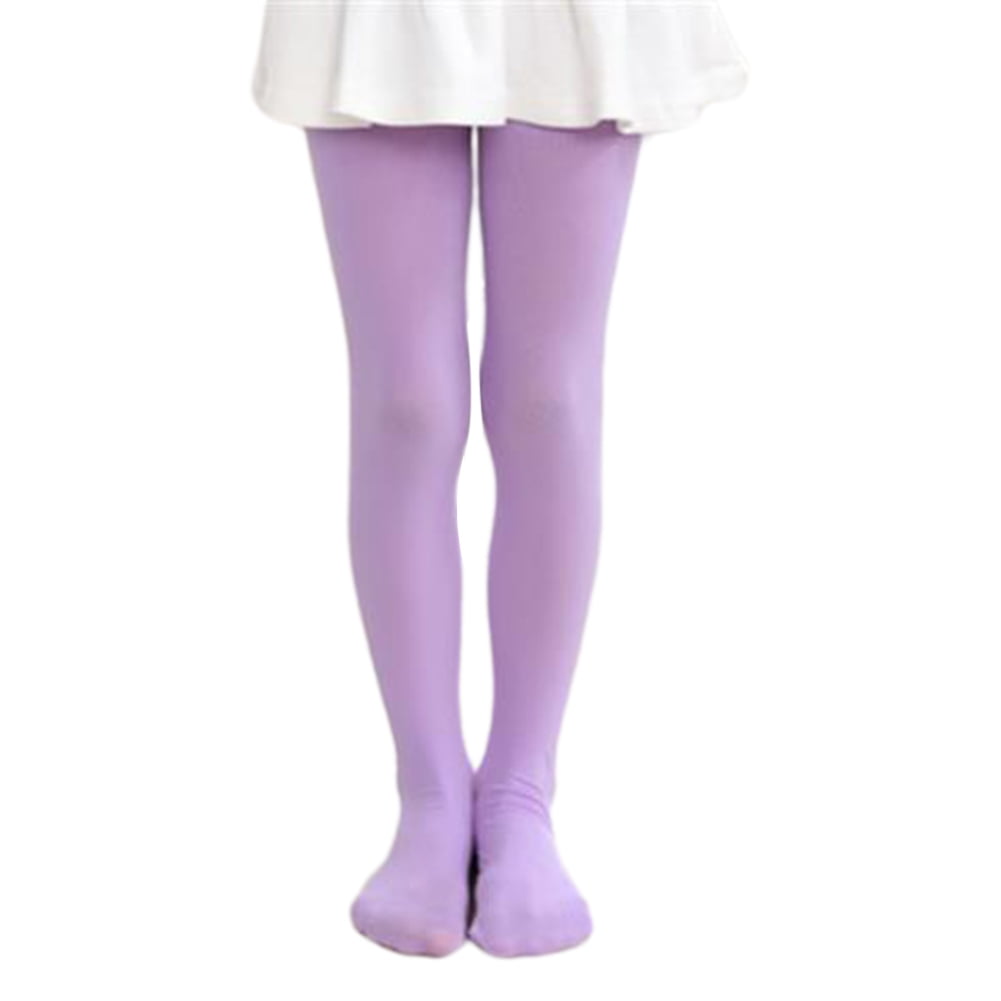 QLM Kids Colored Ballet Tights - Ultra Soft Footed Dance Tights For Girls, 90 Denier, Multiple Colors & Sizes