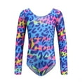 thumbnail image 1 of BULLPIANO Kids Girls Gymnastic Leotard Little and Teen Girls Long Sleeve Ballet Latin Dance One Piece Outfit 5-13Y, 1 of 8