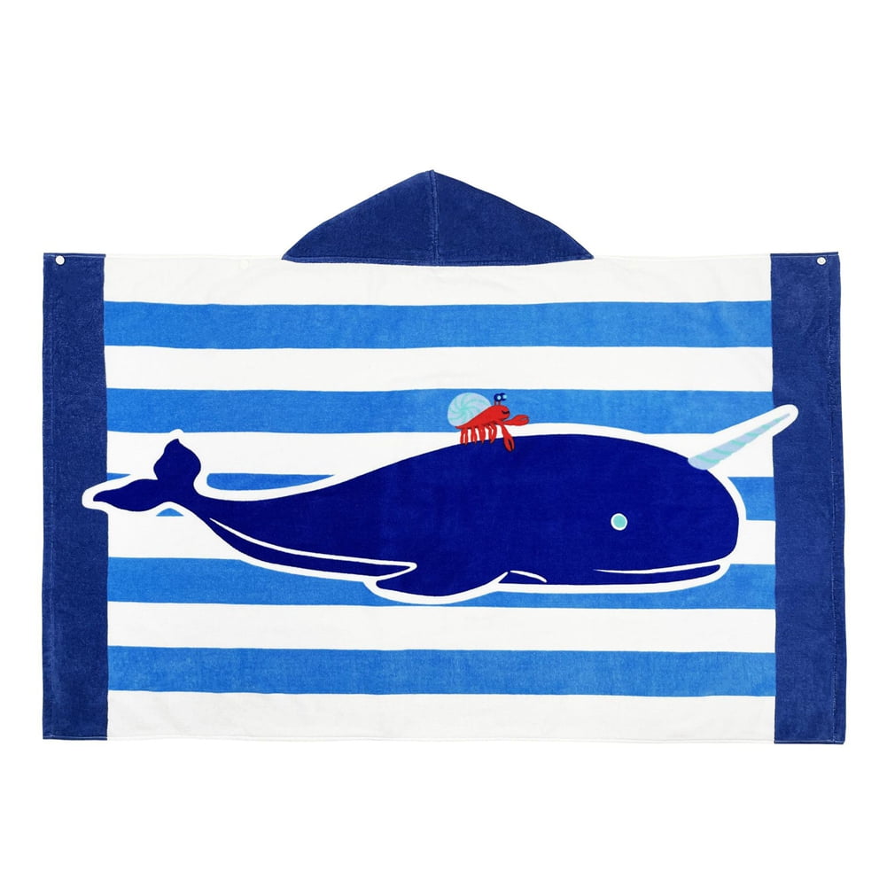 BULLPIANO Kids Hooded Beach Towel 100 Cotton Hooded Bath Towel Soft
