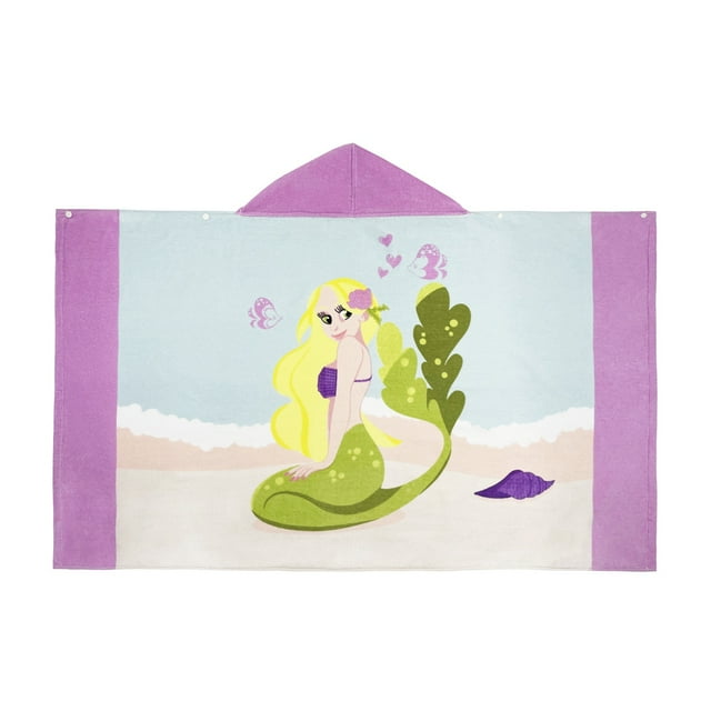 BULLPIANO Kids Hooded Beach Towel 100% Cotton Hooded Bath Towel Soft Absorbent Quick Dry Bath Swim Pool Towel for Toddlers 3-12Years