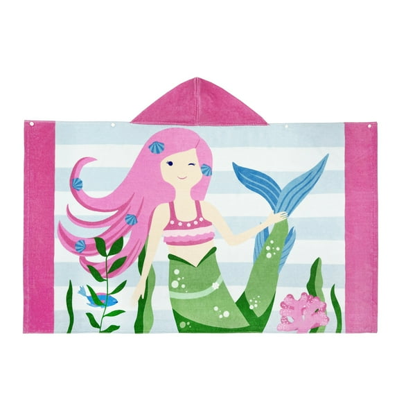 BULLPIANO Kids Hooded Beach Towel 100% Cotton Hooded Bath Towel Soft Absorbent Quick Dry Bath Swim Pool Towel for Toddlers 3-12Years