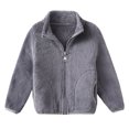 thumbnail image 1 of BULLPIANO Little Girls Boys Winter Fleece Zipper Sweatshirts Hoodies, Toddler Kids Warm Coats Jackets Outerwear 1-10T, 1 of 5