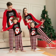 Opperiaya Family Matching Christmas Pajamas Set Women Kids Santa ...