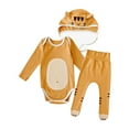 thumbnail image 1 of BULLPIANO Newborn Baby Girl Clothes Infant Long Sleeve Romper Pants Hat Cute Outfits Sets Gift Sets For Baby Shower Newborn Essentials, 1 of 8