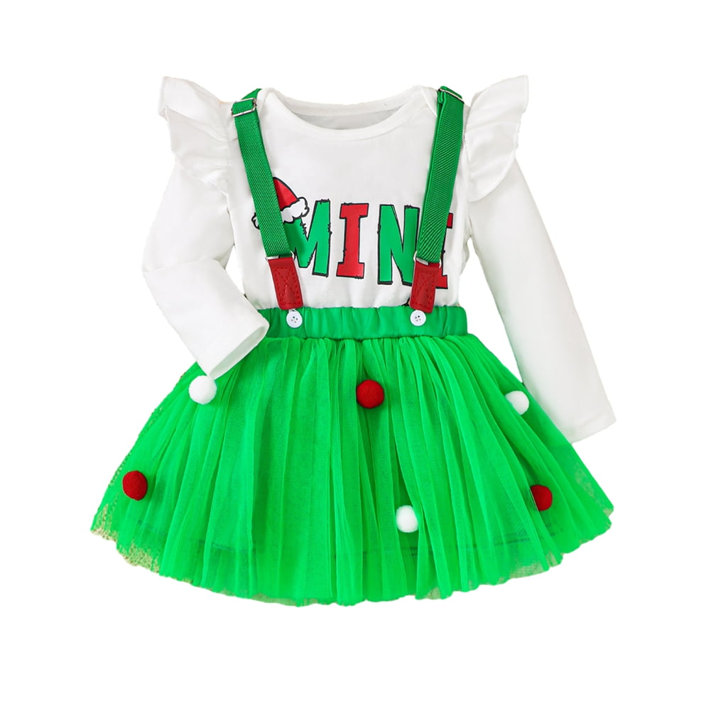 BULLPIANO Newborn Baby Girl Fall Winter Outfits Christmas Outfit Long