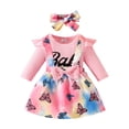 thumbnail image 1 of BULLPIANO Newborn Baby Girls Outfits 3pcs Baby Romper Clothes Set Girl Jumpsuit Strap Skirt Clothing Set, 1 of 1