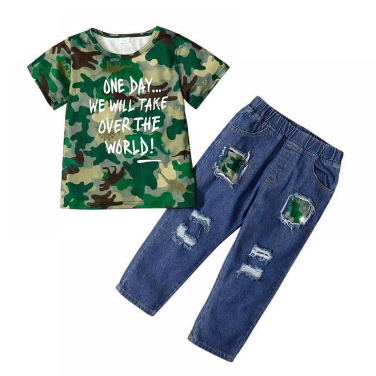 Camouflage Prints: How Boys Can Style the Blue Camo T-Shirt
