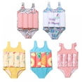 thumbnail image 1 of BULLPIANO Toddler Baby Boys Girls Floating Swimsuit One Piece Summer Beach Cute Buoyancy Swimwear 2-6 Years, 1 of 6