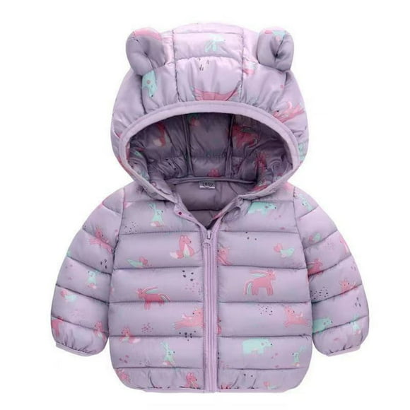 BULLPIANO Toddler Baby Boys Girls Winter Padded Jacket Warm Coats Kids Snowsuit 2-7 Years