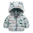 thumbnail image 1 of BULLPIANO Toddler Baby Boys Girls Winter Padded Jacket Warm Coats Kids Snowsuit 2-7 Years, 1 of 7