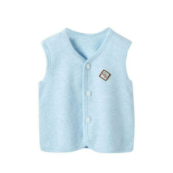 BULLPIANO Toddler Baby Cotton Warm Vests Sleeveless Jacket Soft Waistcoat Autumn Winter Outwear