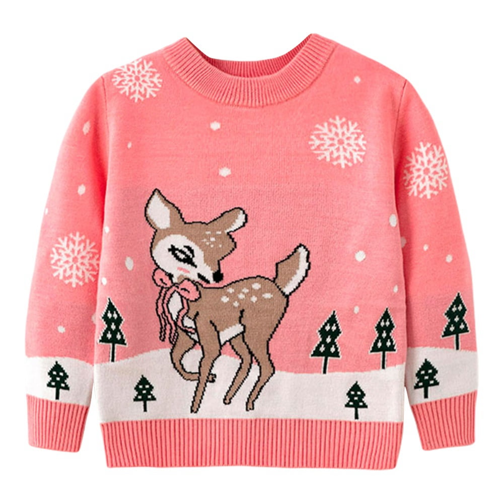 BULLPIANO Toddler Boy Girl Christmas Sweater Pullover Xmas Ugly Sweater