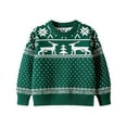 thumbnail image 1 of BULLPIANO Toddler Boy Girl Ugly Christmas Sweaters Crewneck Long Sleeve Pullover Winter Warm Xmas Pullover Jumper, 1 of 9