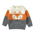 thumbnail image 1 of BULLPIANO Toddler Boys Girls Knit Sweater Christmas Sweater Xmas Knitted Pullover Long Sleeve Crewneck Warm Sweatshirt, Size 18-24M, 1 of 8