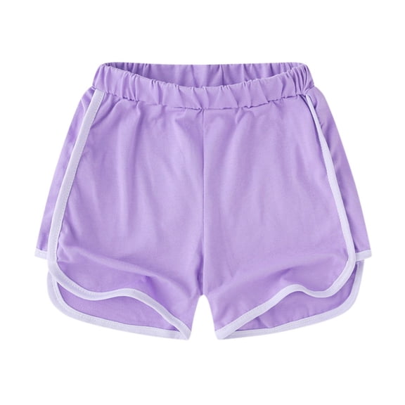 BULLPIANO Toddler Boys Girls Sport Shorts Summer Solid Cotton Jogger Active Shorts Casual Pants 2-11 Years