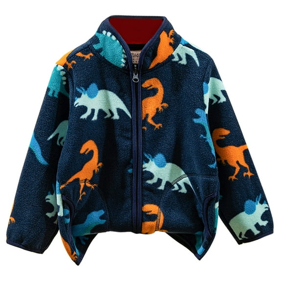 BULLPIANO Toddler Fleece Jacket Lightweight Warm Winter Zipper Coats for Baby Boys Girls