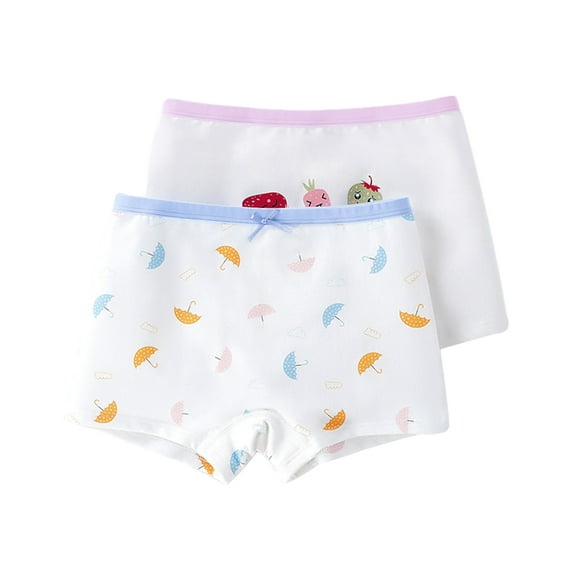 BULLPIANO Toddler Girls Cotton Boyshort Underwear Cartoon Pattern Kids Assorted Underwear Kids Boxer Briefs Panties