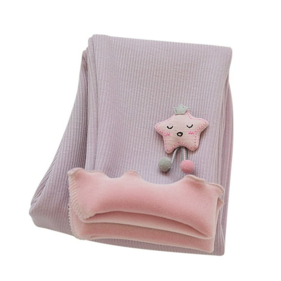 BULLPIANO Toddler Girls Leggings Fleece Skinny Legging Kids Baby Fleece Thick Pants 1-7Y