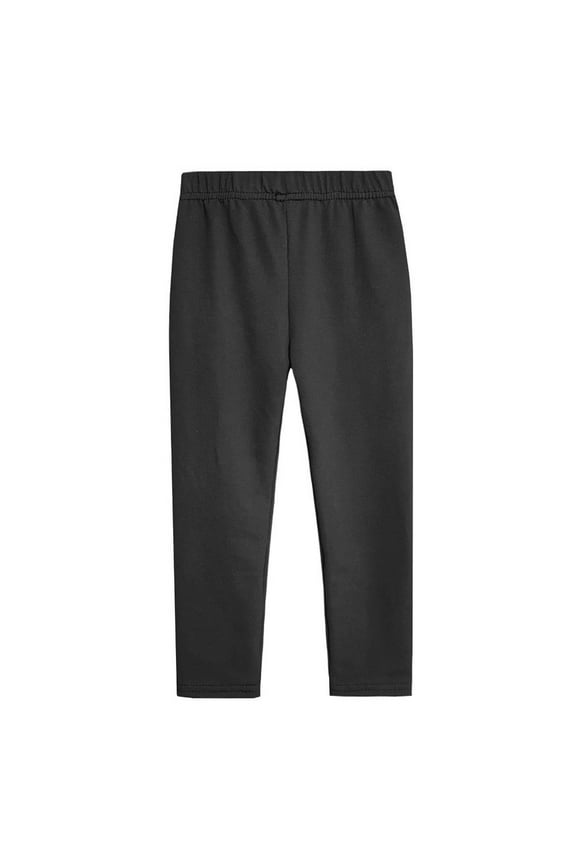 1-11T Toddler Girls Leggings Footless Yoga Athletic Pants Soft Stretch Black Leggings Ankle Length Stretch Trousers Tights