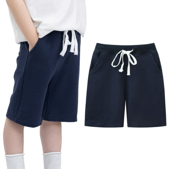 BULLPIANO Toddler Kids Boy Solid Color Shorts Elastic Waist Casual Short Trousers Spring Summer Fall Short Pants,Size 2 Years