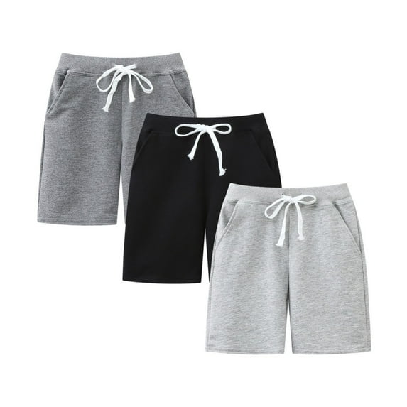 BULLPIANO Toddler Kids Boy Solid Color Shorts Elastic Waist Casual Short Trousers Spring Summer Fall Short Pants,Size 3 Years