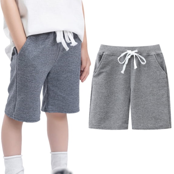 BULLPIANO Toddler Kids Boy Solid Color Shorts Elastic Waist Casual Short Trousers Spring Summer Fall Short Pants,Size 5 Years
