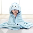 thumbnail image 1 of BULLPIANO Unisex Hooded Baby Bath Towel - Soft Bath Towel for Babie, Toddler, Infant - Ultra Absorbent - Baby Bath Shower Gifts for Boy and Girl - Blue Dog, 1 of 5