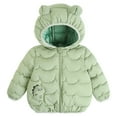 thumbnail image 1 of BULLPIANO Winter Coats for Toddler Boys Girls Light Puffer Padded Jacket Winter Outerwear with Bear Hood, 1 of 3