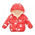 thumbnail image 1 of BULLPIANO Winter Coats for Toddler Kids Padded Jacket Outerwear Warm Lined Coat Zip Up Coat Winter Fleece Jacket with Removable Hoods, 1 of 9