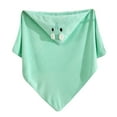 thumbnail image 1 of BULLPINAO Baby Bath Towel Coral Fleece Hooded Towel Absorbent Soft Baby Towels Cartoon Animal Bath Blanket Infant Shower Gift Supplies 31.5 x 31.5 Inch, 1 of 4