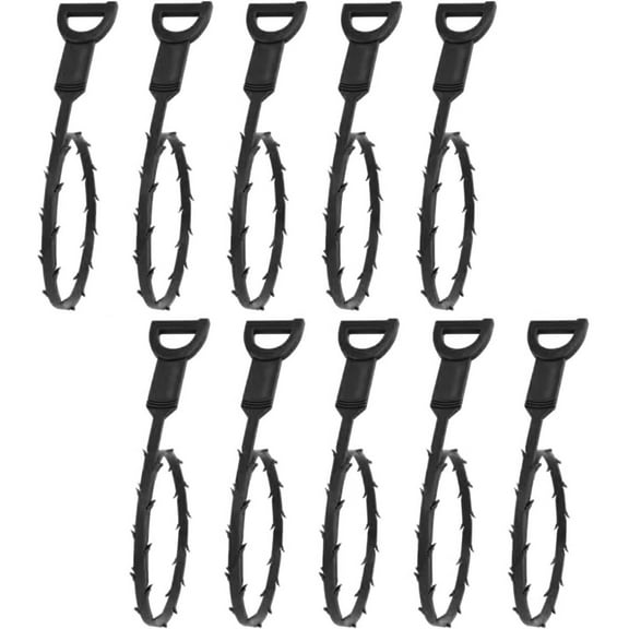 BULLTOOLS Drain Snake Auger,20 Inch Drain Clog Remover Tool,Flexible Pipe Cleaner for Hair Removal, Kitchen Sink, Shower & Bathtub Drain Cleaning - 10 Pack