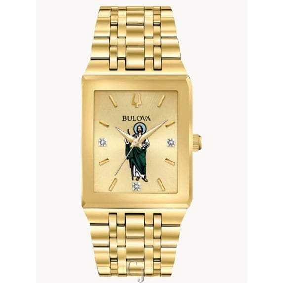 BULOVA SAINT JUDE CUSTOM DIAL MEN’S DIAMOND WATCH 97D120SJ