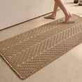 thumbnail image 1 of BULULOM Waffle Bathroom Rugs, Non Slip Washable Super Absorbent Quick Dry, Farmhouse Long Runner Bath Mat, 24"x60" Khaki, 1 of 11