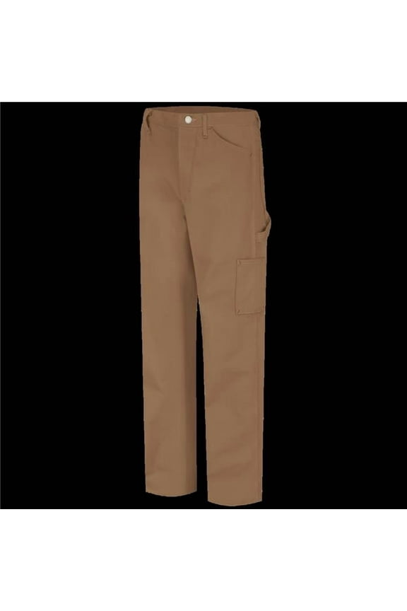 PLJ8BD-48-32 Mens Midweight FR Dungaree Pant, Brown Duck - 48 in. Waist - 32 in. Inseam