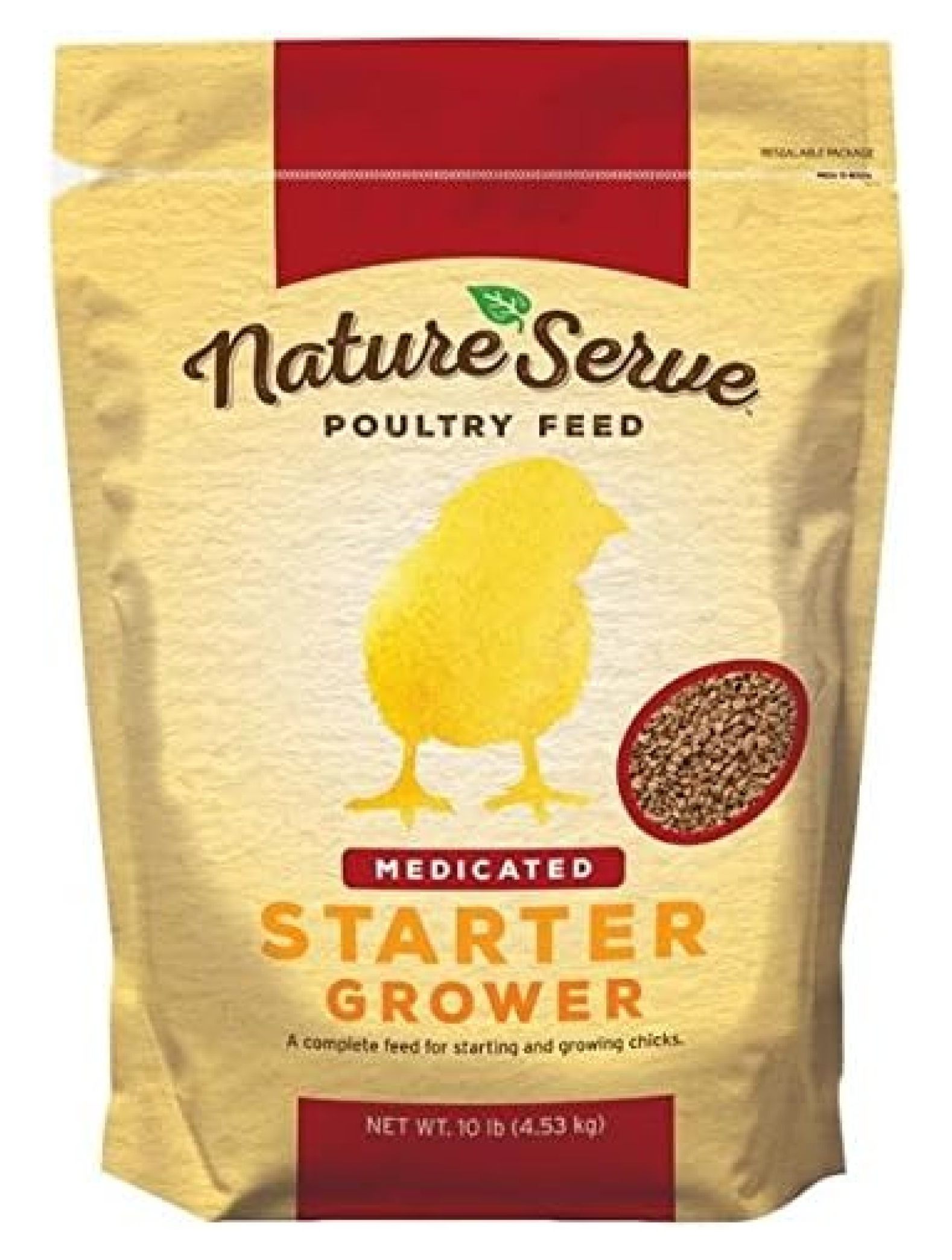 BULYAXIA 101110 Medicated Chicken Starter Feed, 10lb