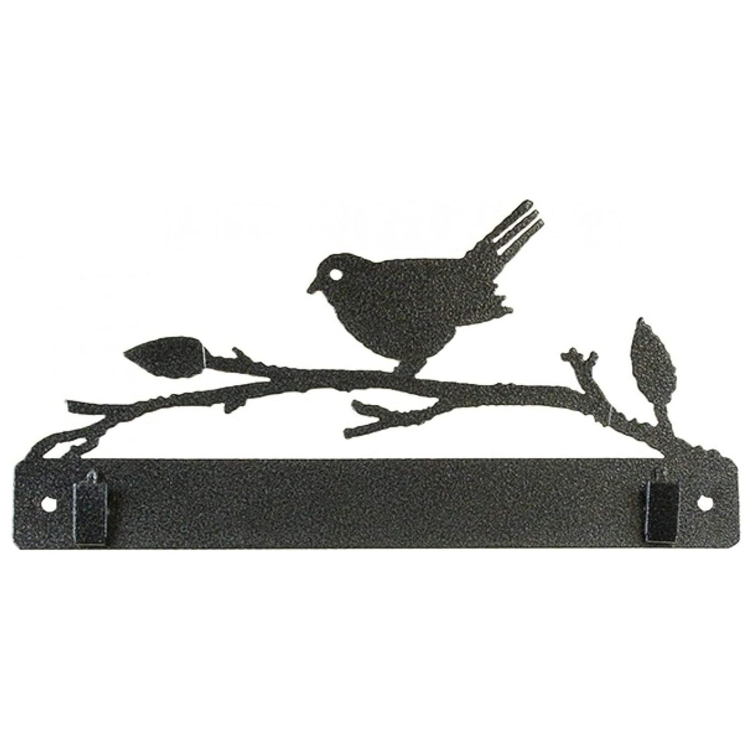 BULYAXIA 10in On Branch With Clips Quilt Hanger, Black