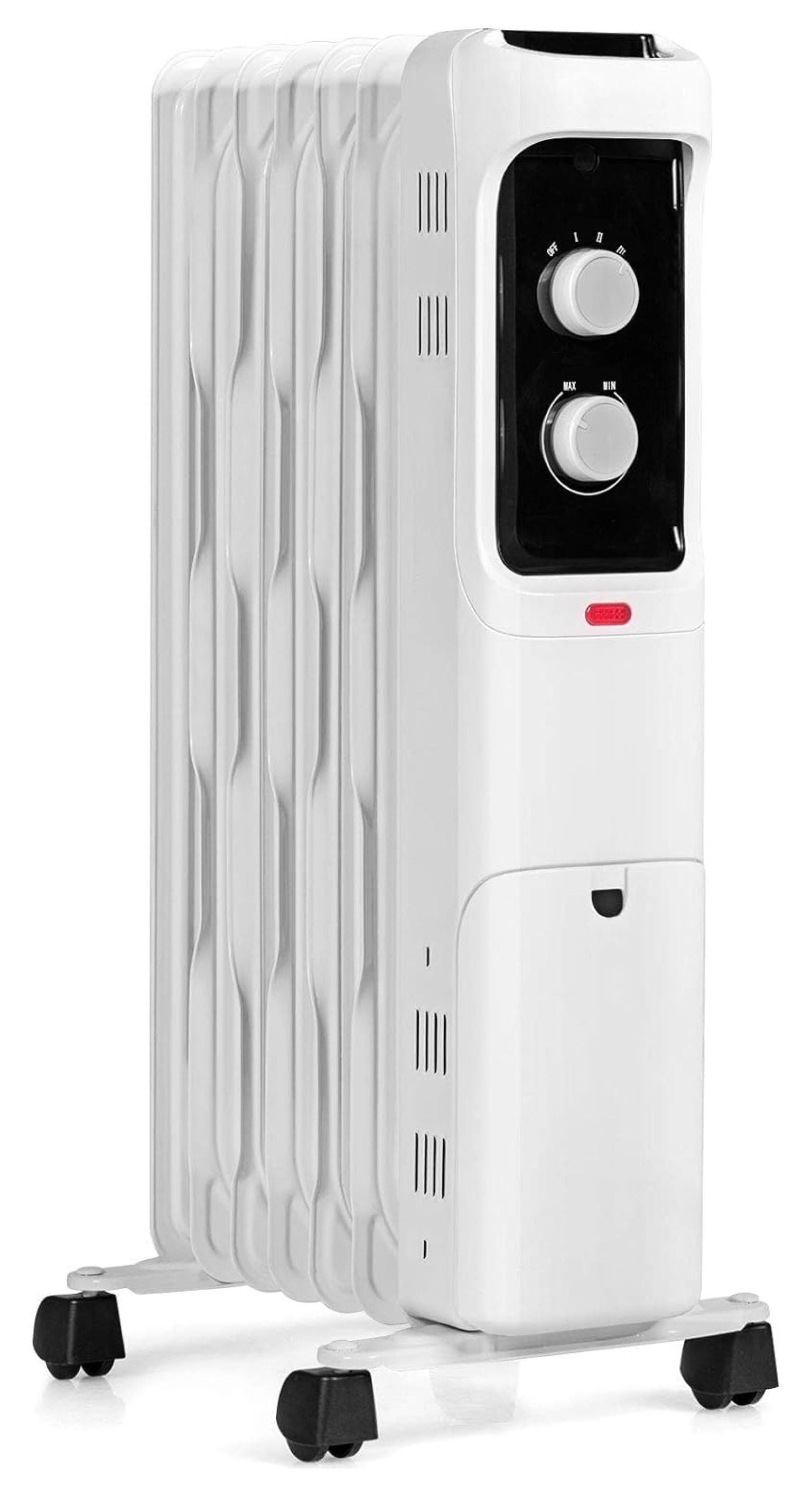 BULYAXIA 1500W Oil Filled Radiator Heater, Electric Space Heater with 3 Heating Modes